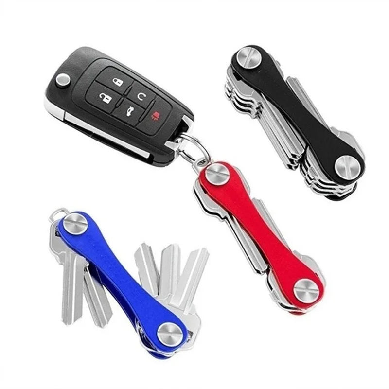 Smart Key Organizer: Compact Aluminum Keychain Holder & Clip