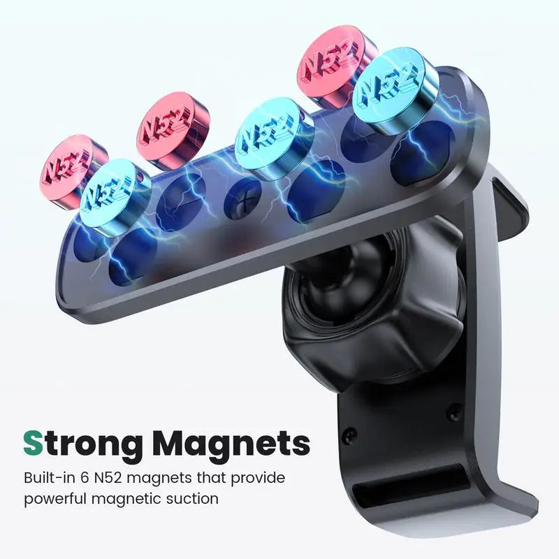 Universal Magnetic 360° Rotatable Phone Holder - Aluminum Alloy