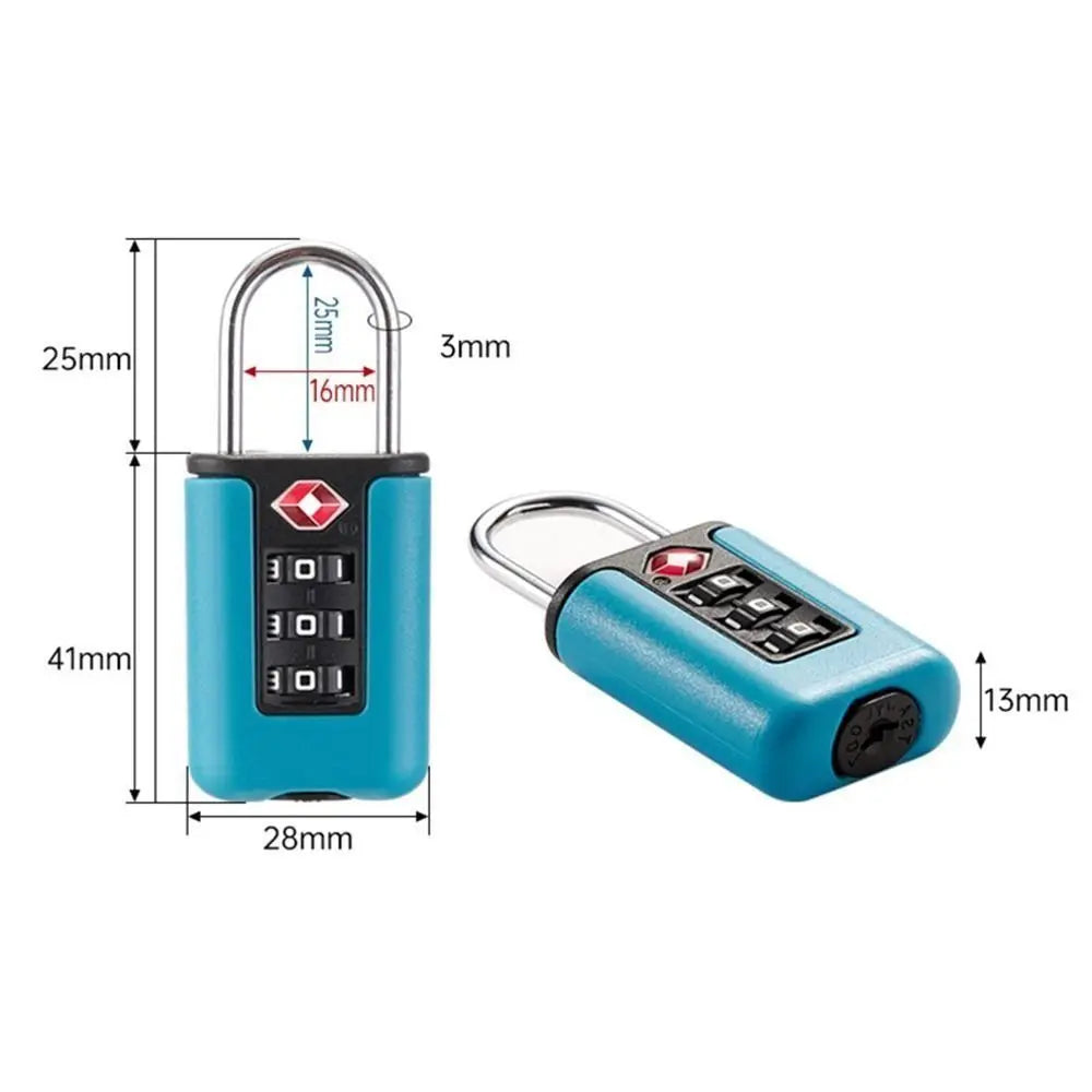 3-Digit TSA Combination Lock for Travel Luggage