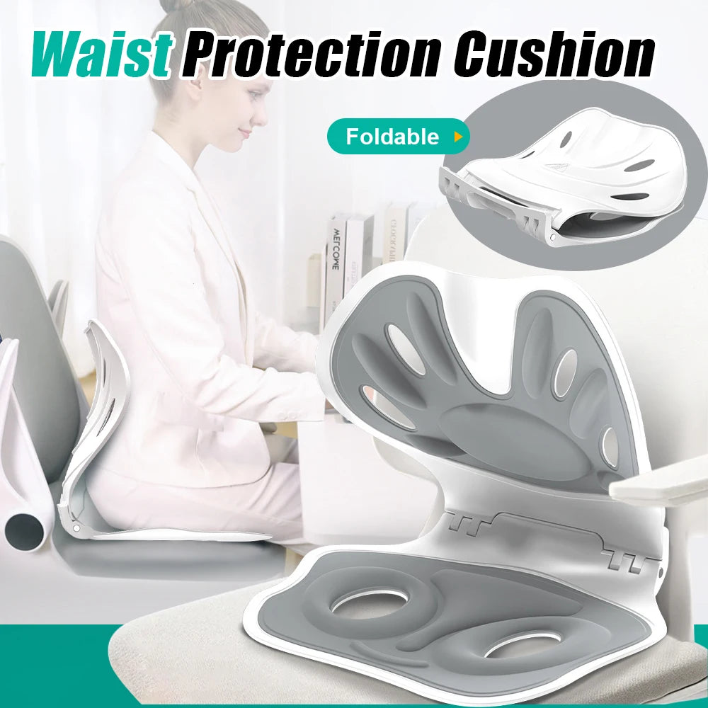 Office Chair Back Support – Anti-Hunchback Foldable Cushion