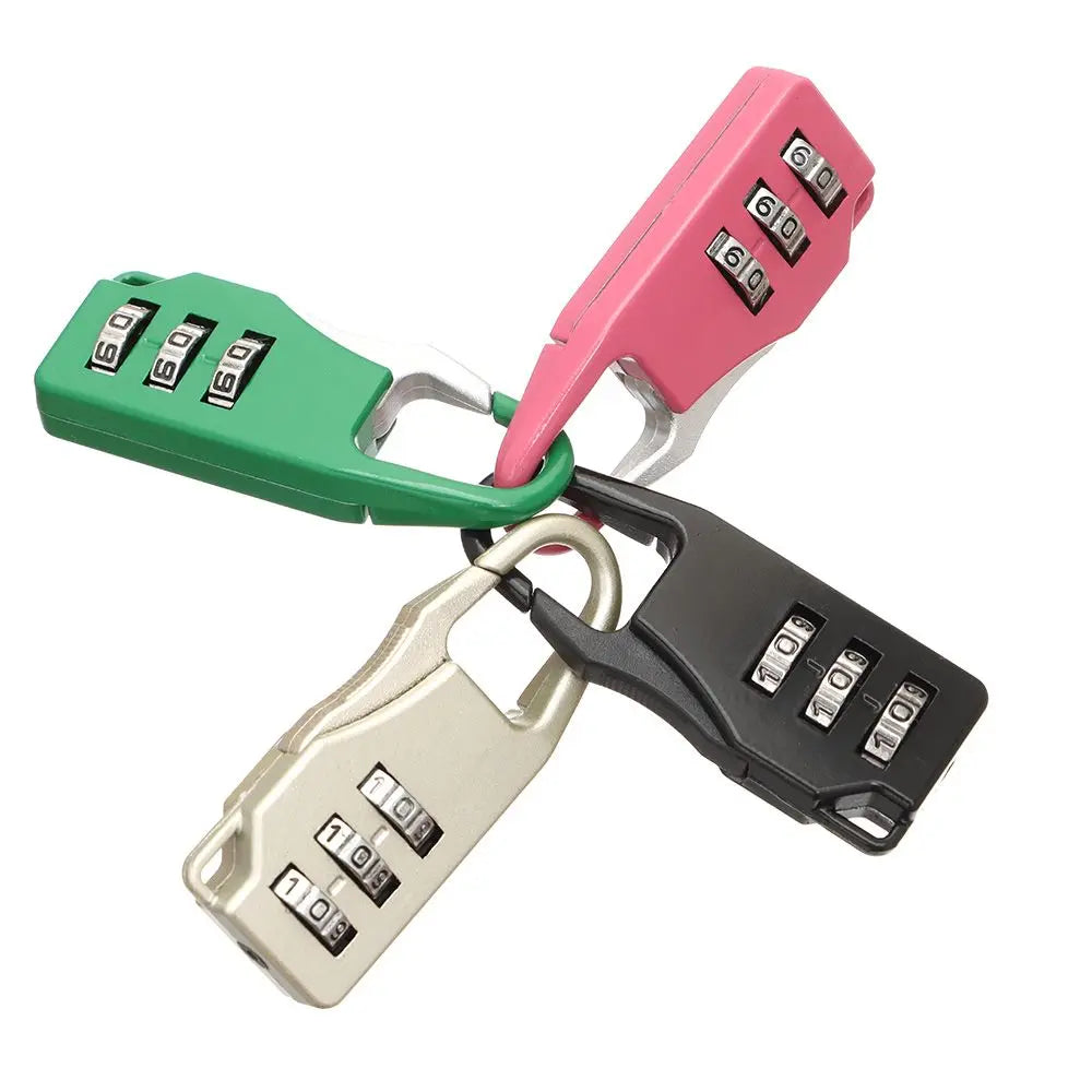 Small Travel Combination Lock – 3-Digit Password for Luggage & Gym