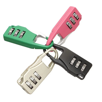 Small Travel Combination Lock – 3-Digit Password for Luggage & Gym