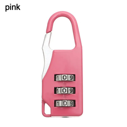 Small Travel Combination Lock – 3-Digit Password for Luggage & Gym