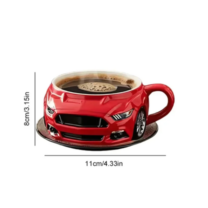 Sturdy Car-Shaped Coffee Mug – Unique Handcrafted Tea Cup for Home & Office Use