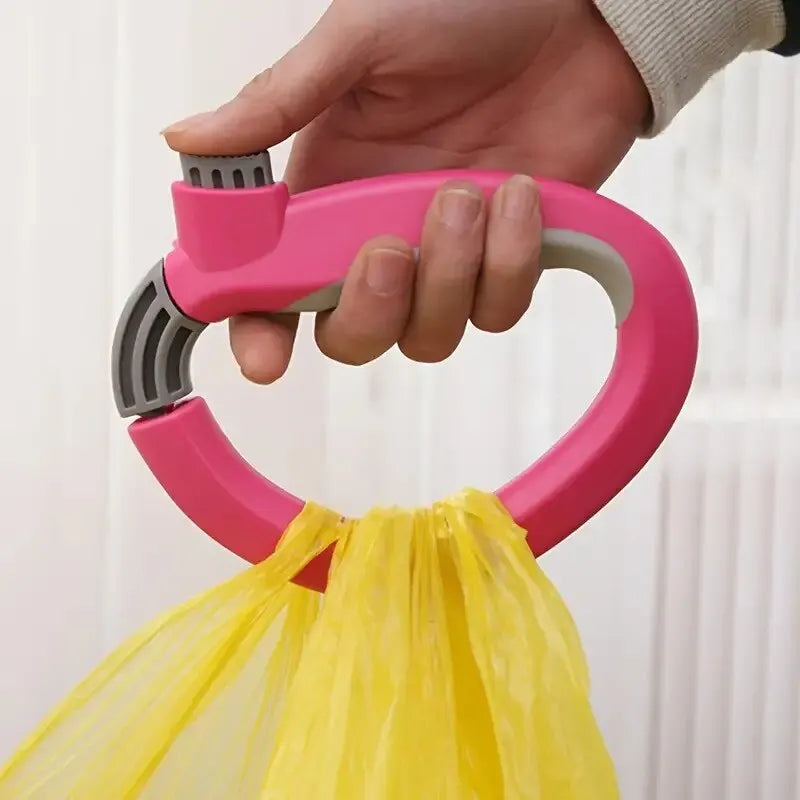 D-Shaped One Trip Grip: Convenient Shopping Bag Carrier Tool