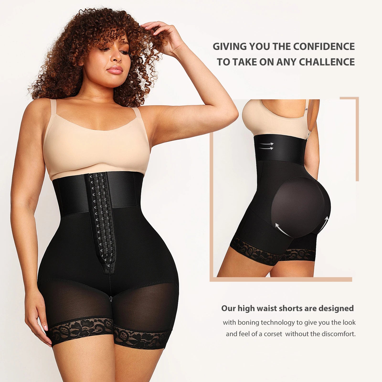 High-Waisted Shapewear Shorts – Tummy Control & Butt Lifting