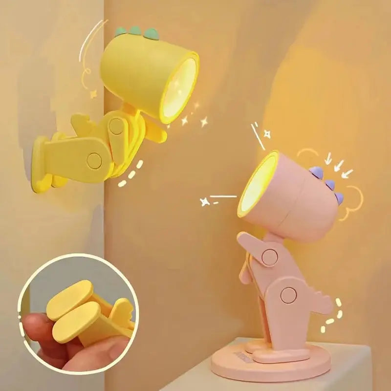 Mini LED Cute Pet Night Light – Foldable Cartoon Lamp