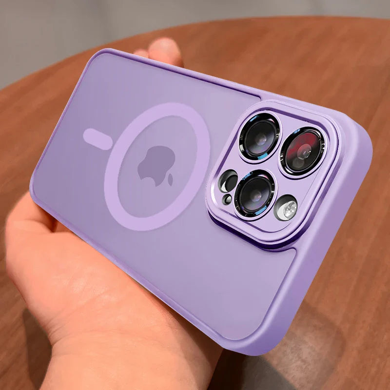 For iPhone 16-11 Pro Max Shockproof MagSafe Case with Screen Protector