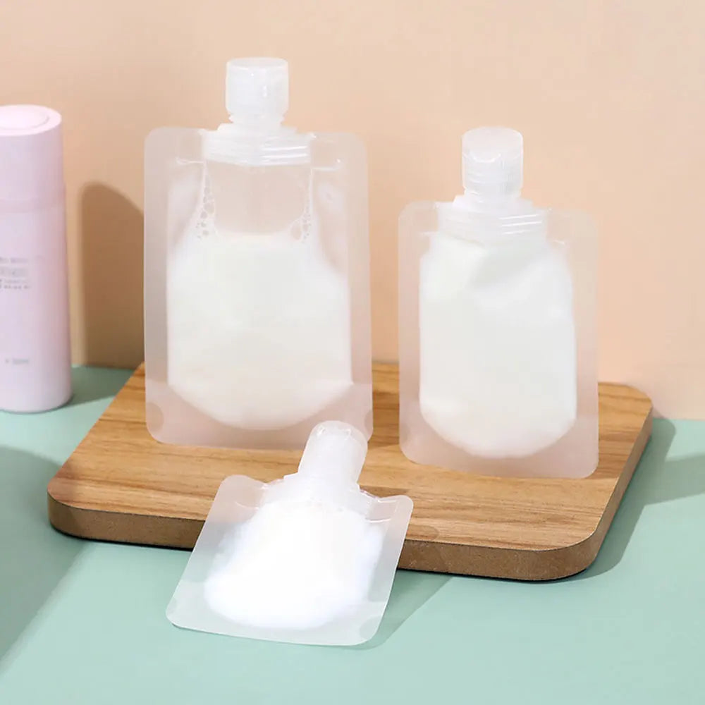 10-Piece Set of Portable Travel Fluid Packing Bags