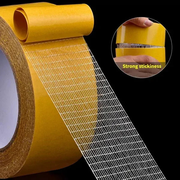 🔥Hot Sale 70% OFF🔥3 Pack Strong Adhesive Double-sided Gauze Fiber Mesh Tape,Waterproof Tape 15ft