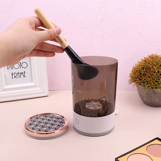 Portable USB Rechargeable Electric Makeup Brush Cleaner for Women