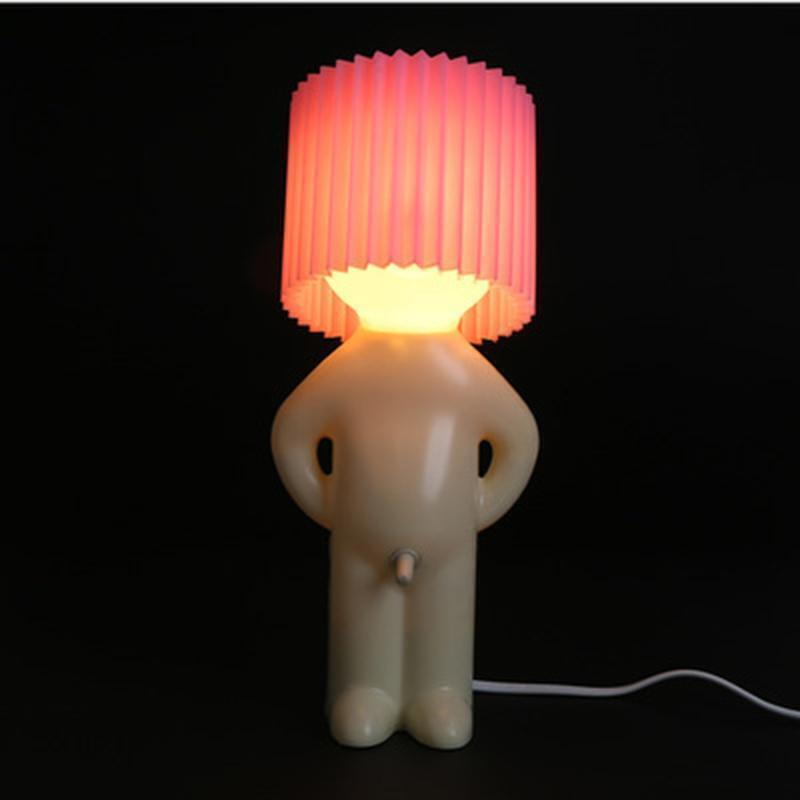 Shy Gentleman Mr. P LED Bedside Reading Lamp - A Playful Gift with Switch