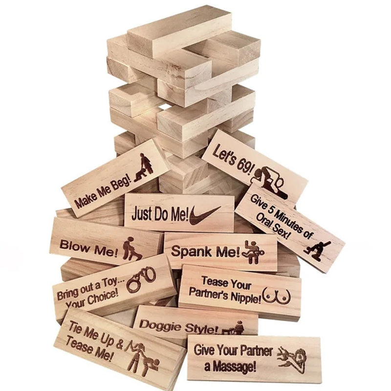 The Naughty Blocks Jenga Game