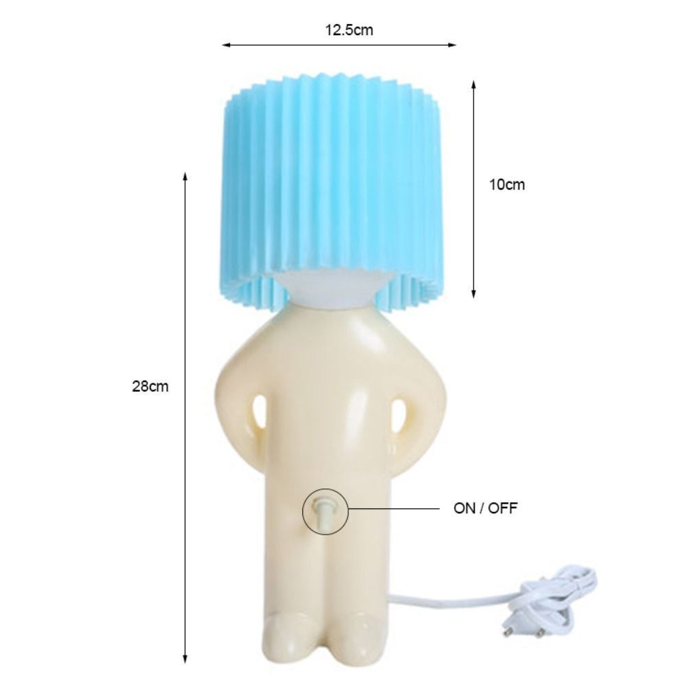 Shy Gentleman Mr. P LED Bedside Reading Lamp - A Playful Gift with Switch