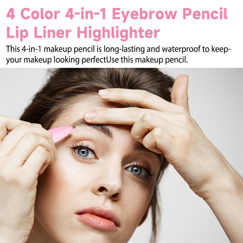 Multi-effect 4 In 1 Eyeliner Lip Liner Pen Eyebrow Enhancers Lying Silkworm Pen