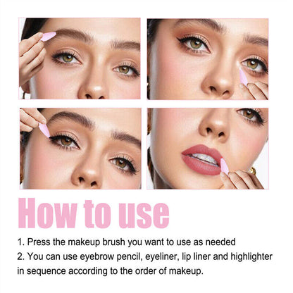 Multi-effect 4 In 1 Eyeliner Lip Liner Pen Eyebrow Enhancers Lying Silkworm Pen