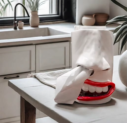 Handmade Funny Face Tissue Holder