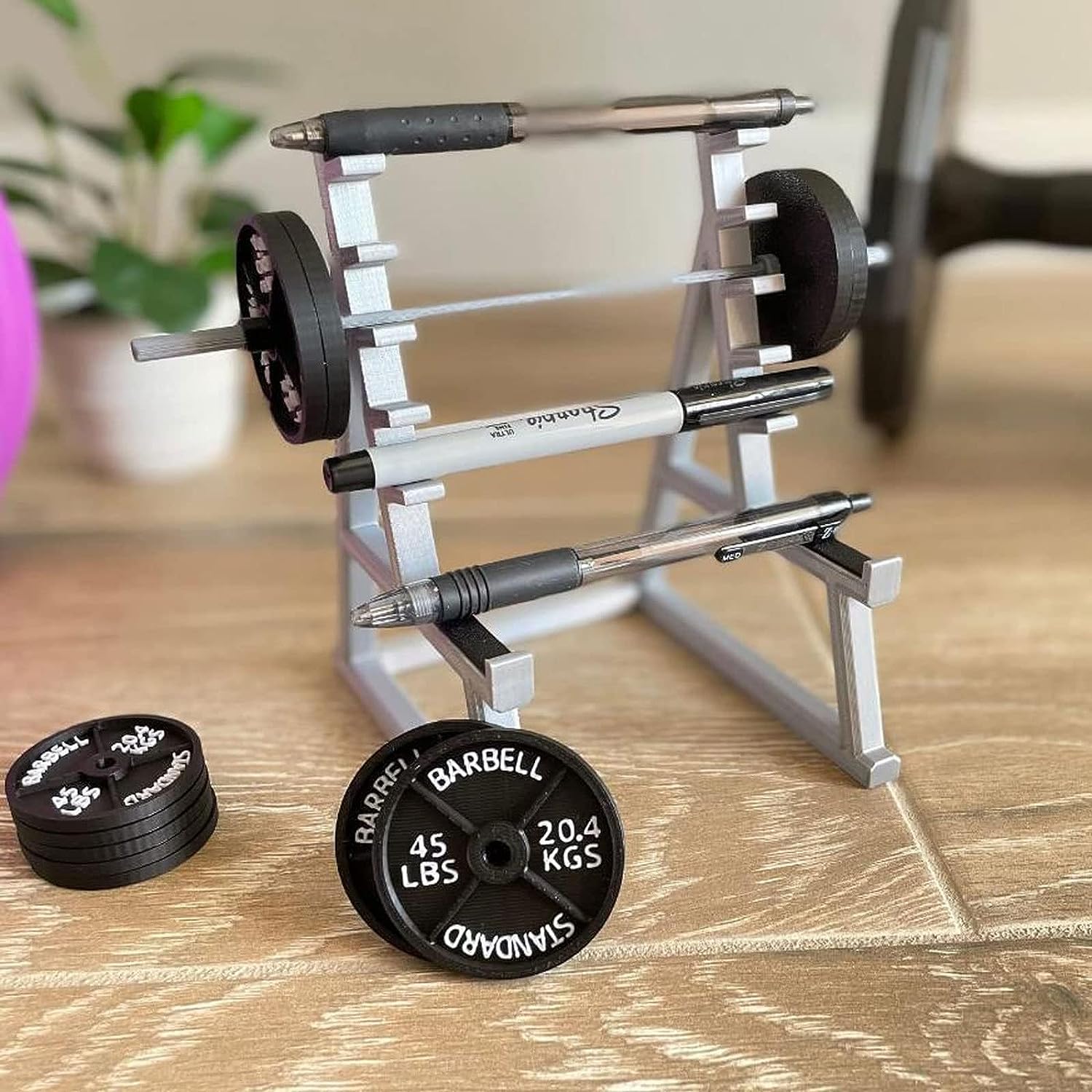 Squat Rack Pen Holder