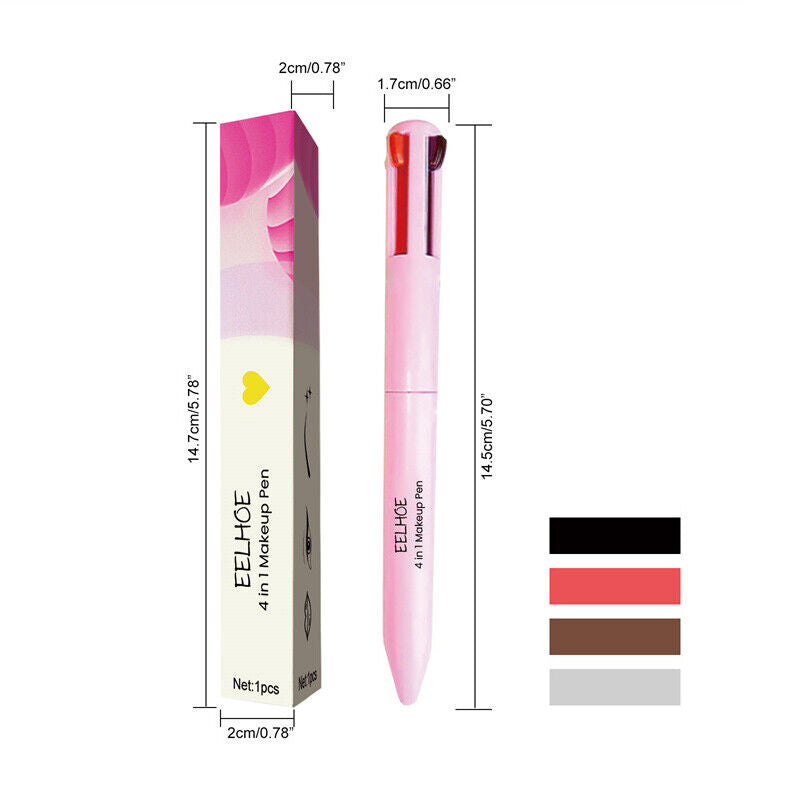 Multi-effect 4 In 1 Eyeliner Lip Liner Pen Eyebrow Enhancers Lying Silkworm Pen