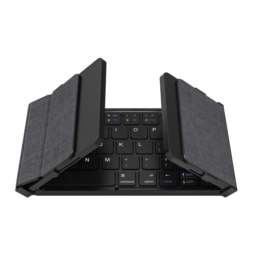 Bluetooth Keyboard Portable Tri-folding Fit for IOS android