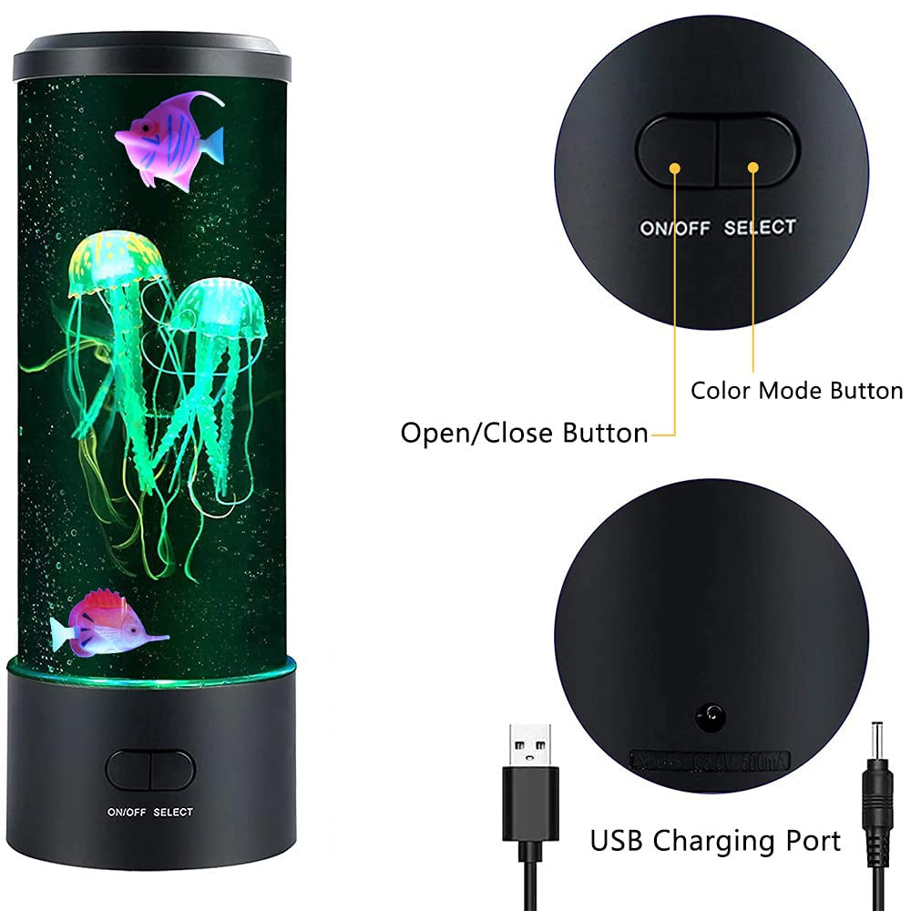 Led Jellyfish Aquarium Lamp