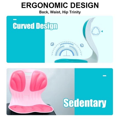 Foldable Back Support Pillow – Lumbar Cushion for Office Seating