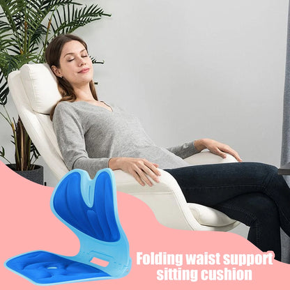 Foldable Back Support Pillow – Lumbar Cushion for Office Seating
