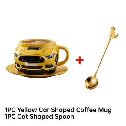 Durable Car Shaped Mugs Coffee – Creative Handcrafted Tea Cup for Home & Office