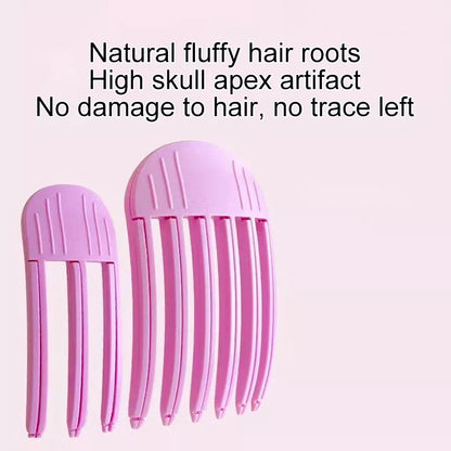 Fluffy Hair Roots Clips Hair Root Skull Top Artifact Bangs Braiders Comb Tools