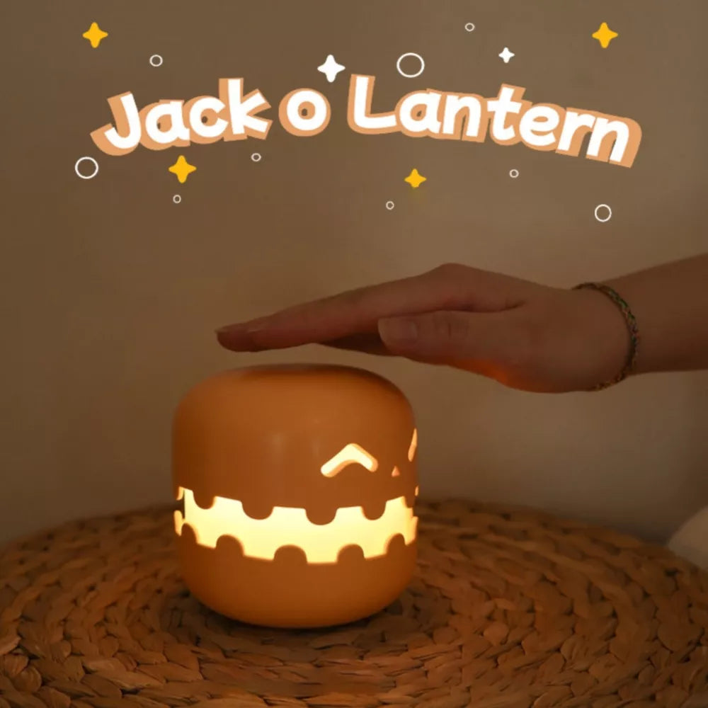 Halloween Pumpkin Night Light Battery Operated Pumpkin Jack Rechargeable