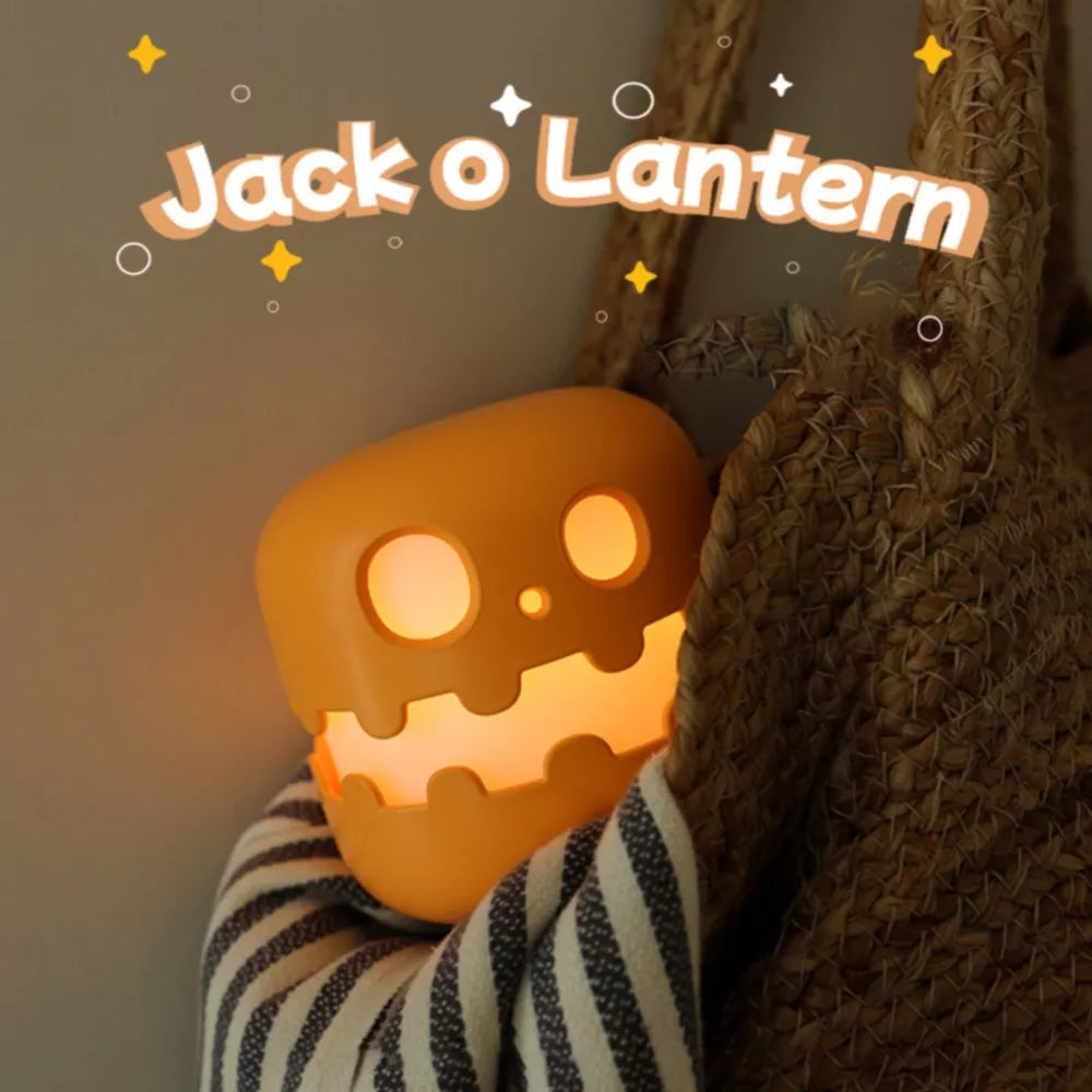 Halloween Pumpkin Night Light Battery Operated Pumpkin Jack Rechargeable