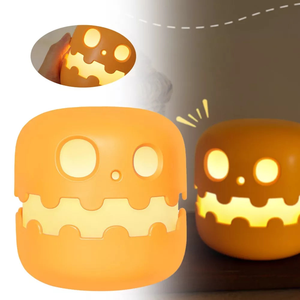 Halloween Pumpkin Night Light Battery Operated Pumpkin Jack Rechargeable