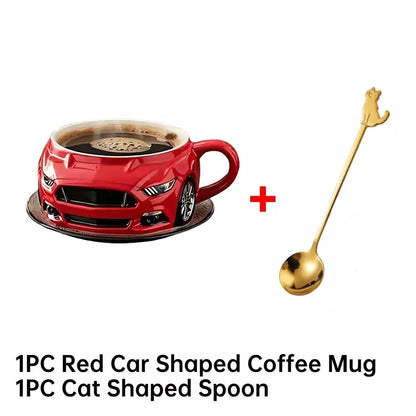 Durable Car Shaped Mugs Coffee – Creative Handcrafted Tea Cup for Home & Office