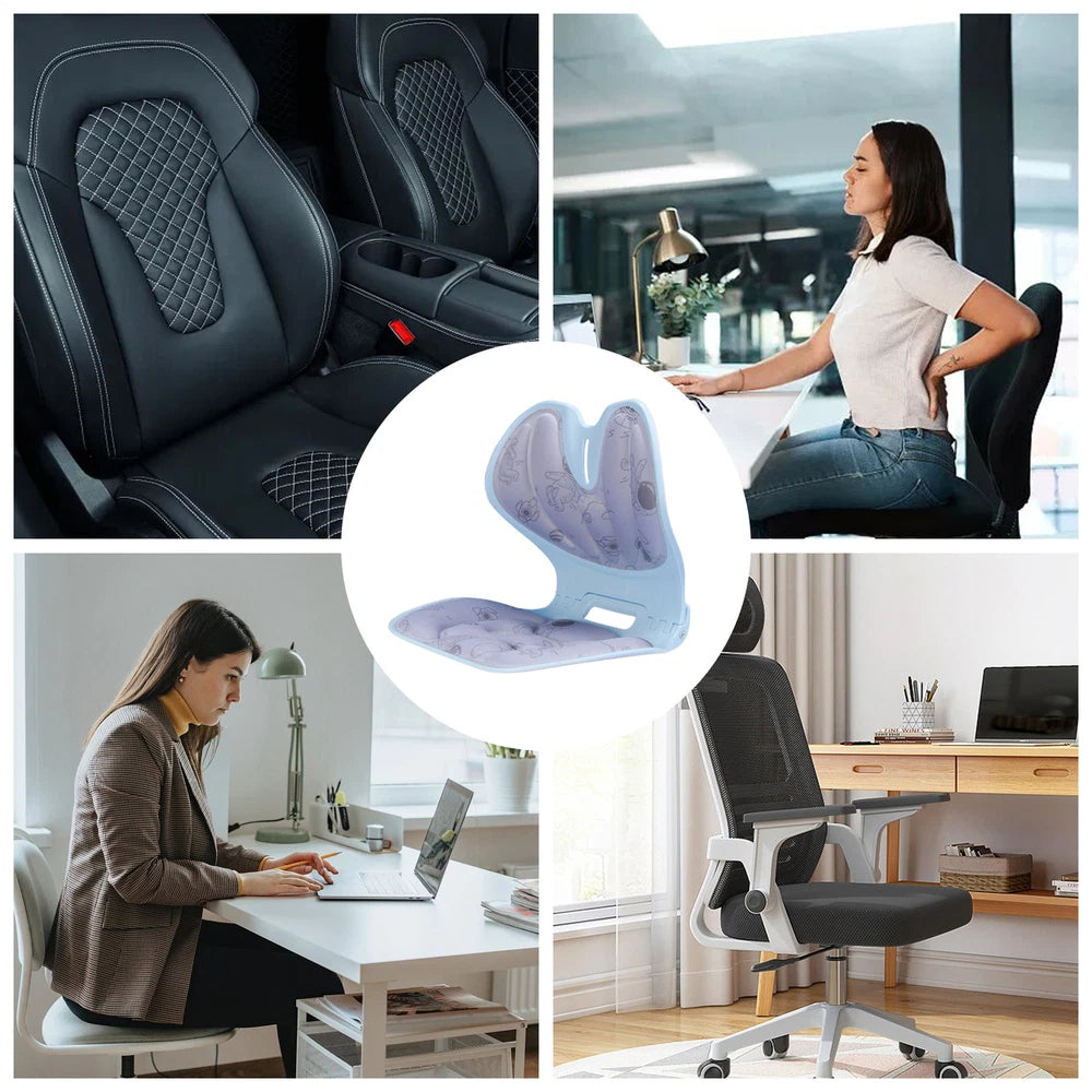 Foldable Back Support Pillow – Lumbar Cushion for Office Seating