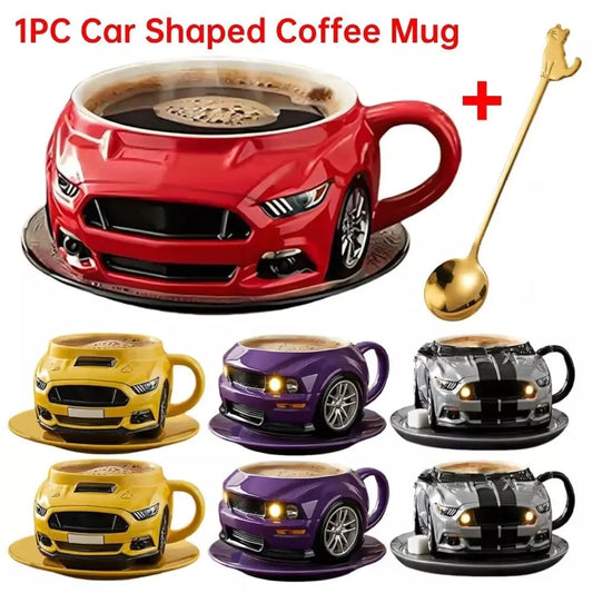 Durable Car Shaped Mugs Coffee – Creative Handcrafted Tea Cup for Home & Office