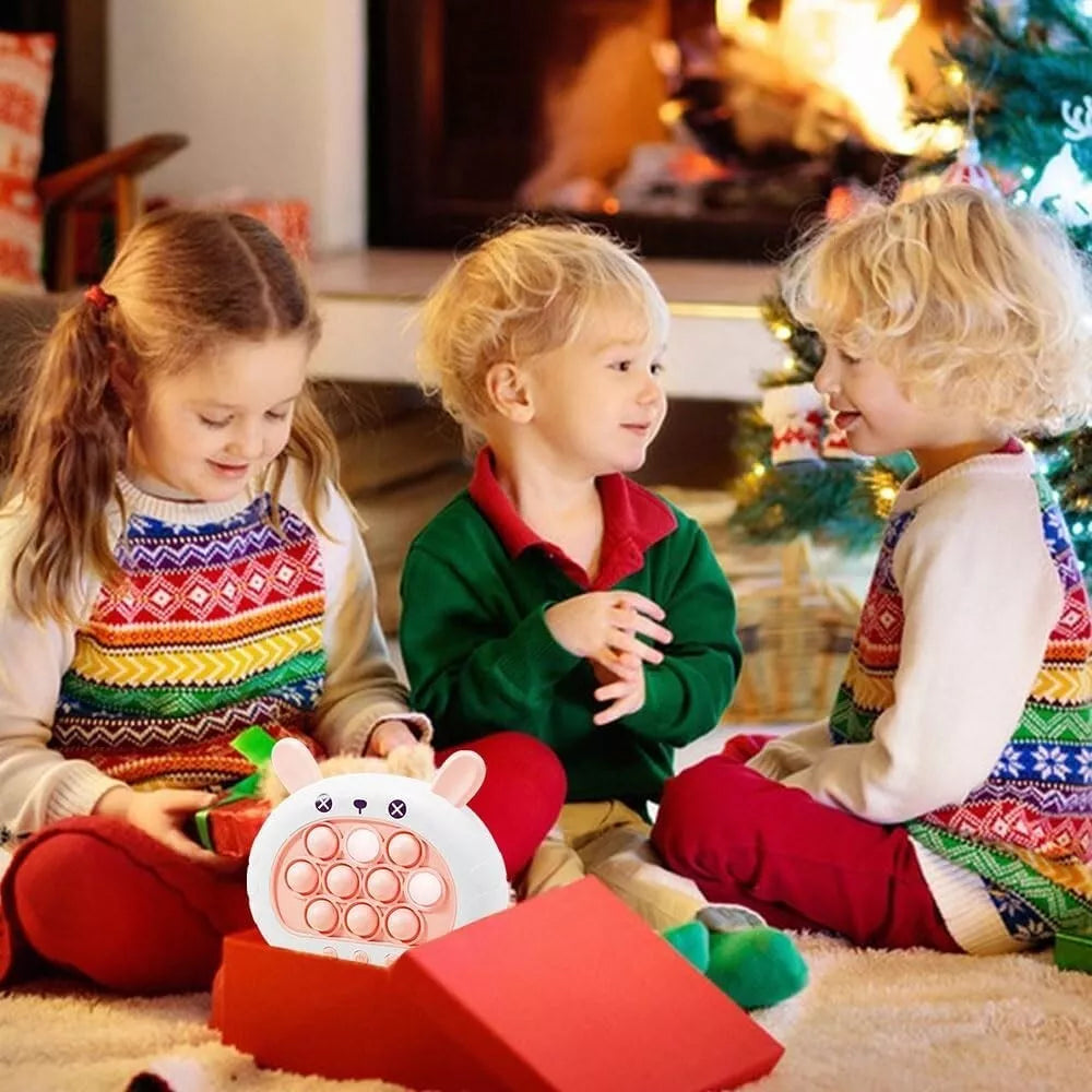 Quick Push Bubble Game Toy with Lights - Creative Fidget Fun for Kids