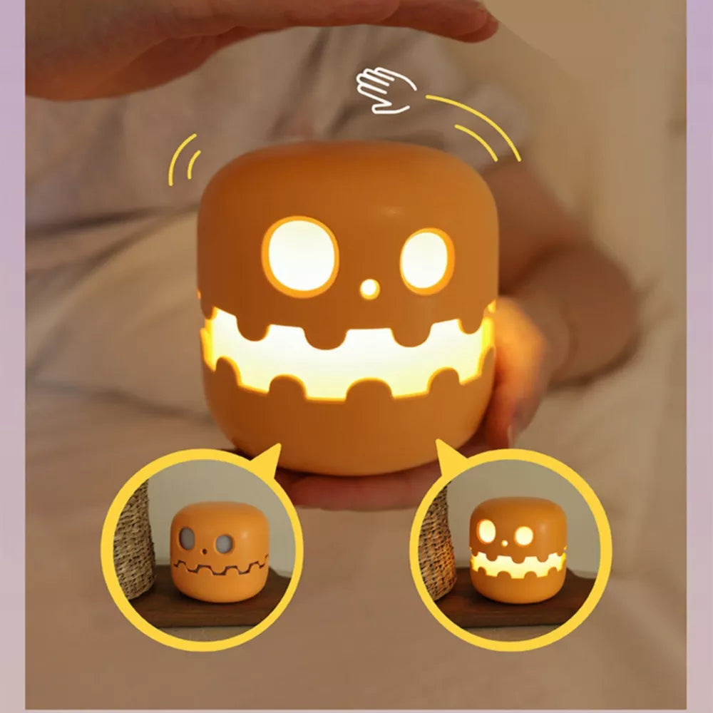 Halloween Pumpkin Night Light Battery Operated Pumpkin Jack Rechargeable