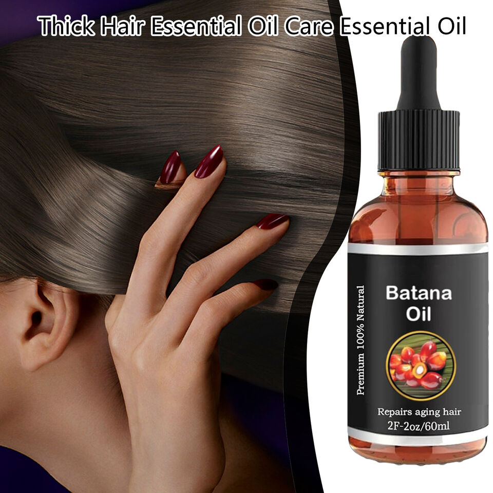 Batana Oil Hair Growth 2.0fl.oz Reduce Hair Loss By Thickening Moisturizing