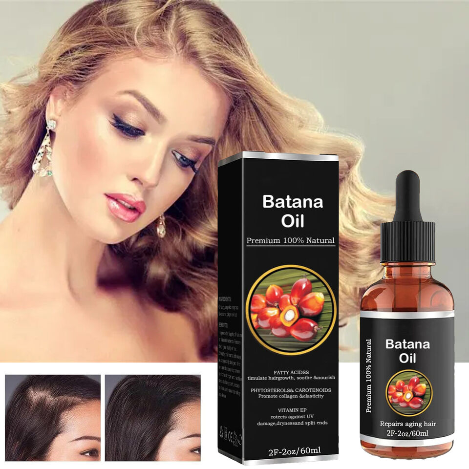 Batana Oil Hair Growth 2.0fl.oz Reduce Hair Loss By Thickening Moisturizing