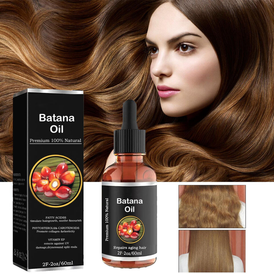 Batana Oil Hair Growth 2.0fl.oz Reduce Hair Loss By Thickening Moisturizing