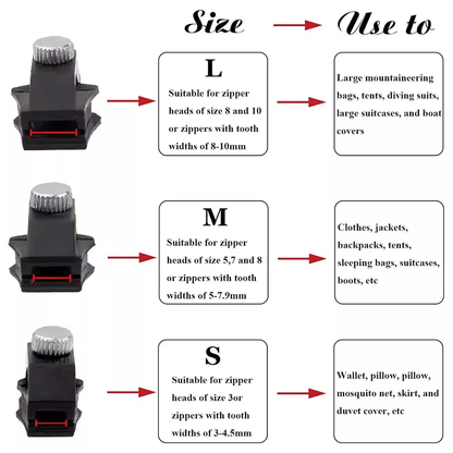Universal Zipper Repair Kit | Quick & Easy Zipper Replacement Solution