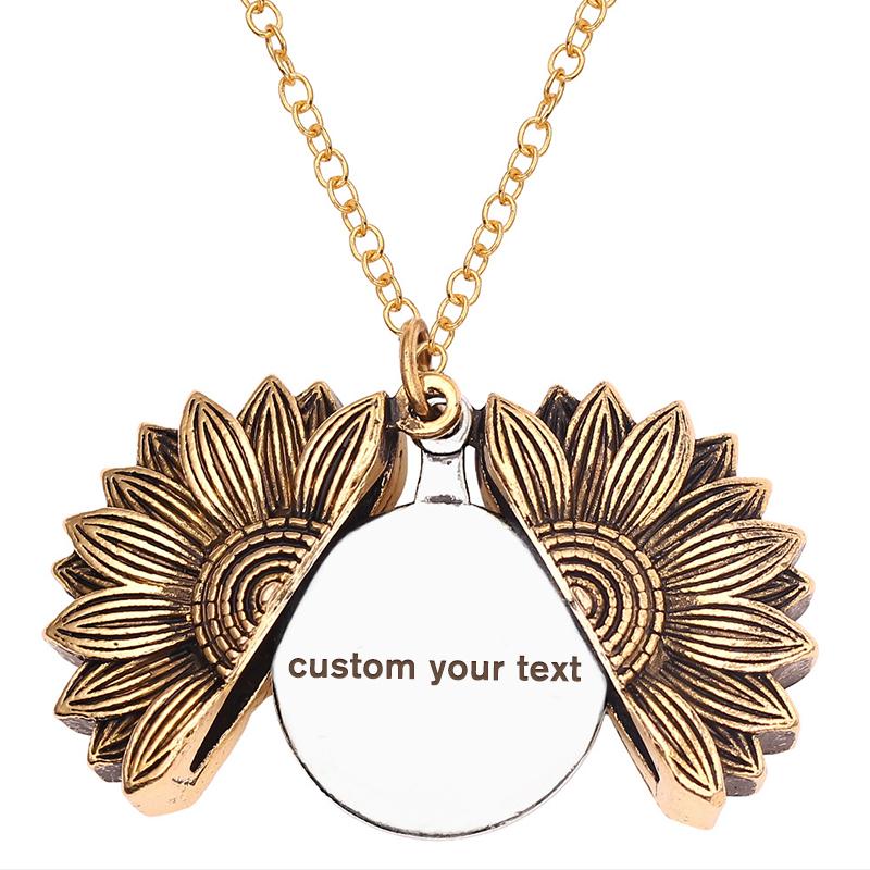 Custom Sunflower Necklace