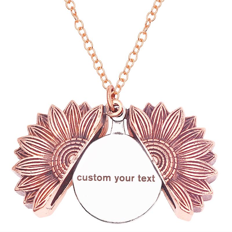 Custom Sunflower Necklace