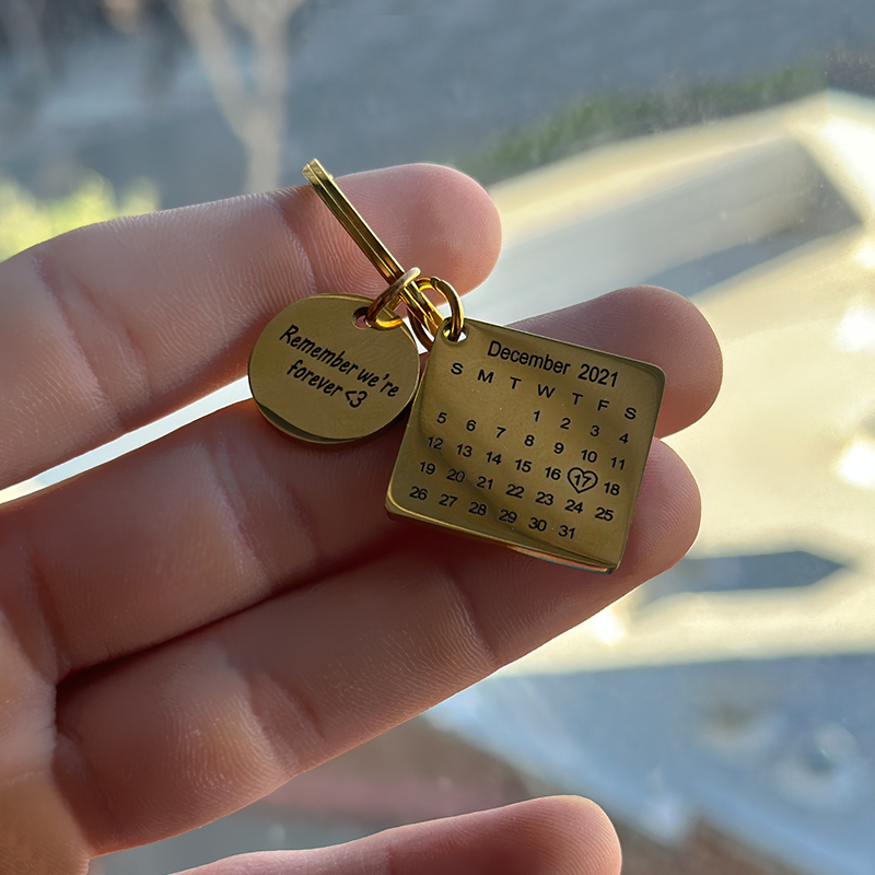 Love Calendar Keychain