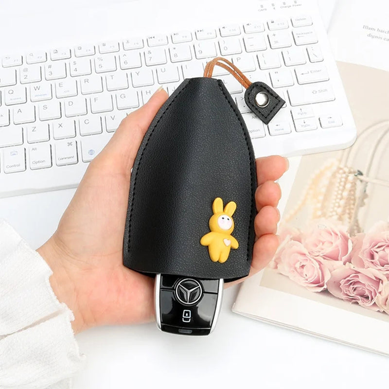 Cute PU Leather Car Key Case Cover