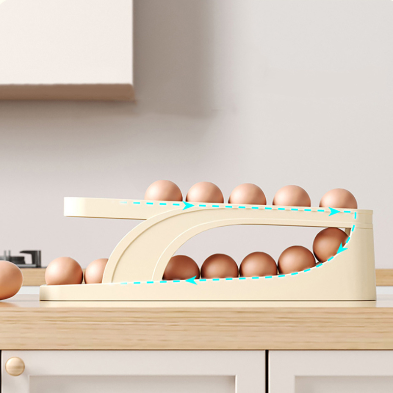 New Automatic Roll-Down Double-layer Egg Dispenser