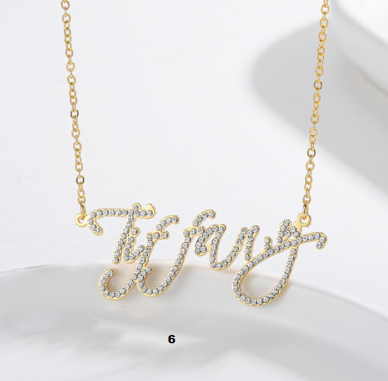 Personalized  Diamond Name Necklace