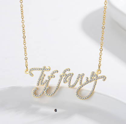 Personalized  Diamond Name Necklace