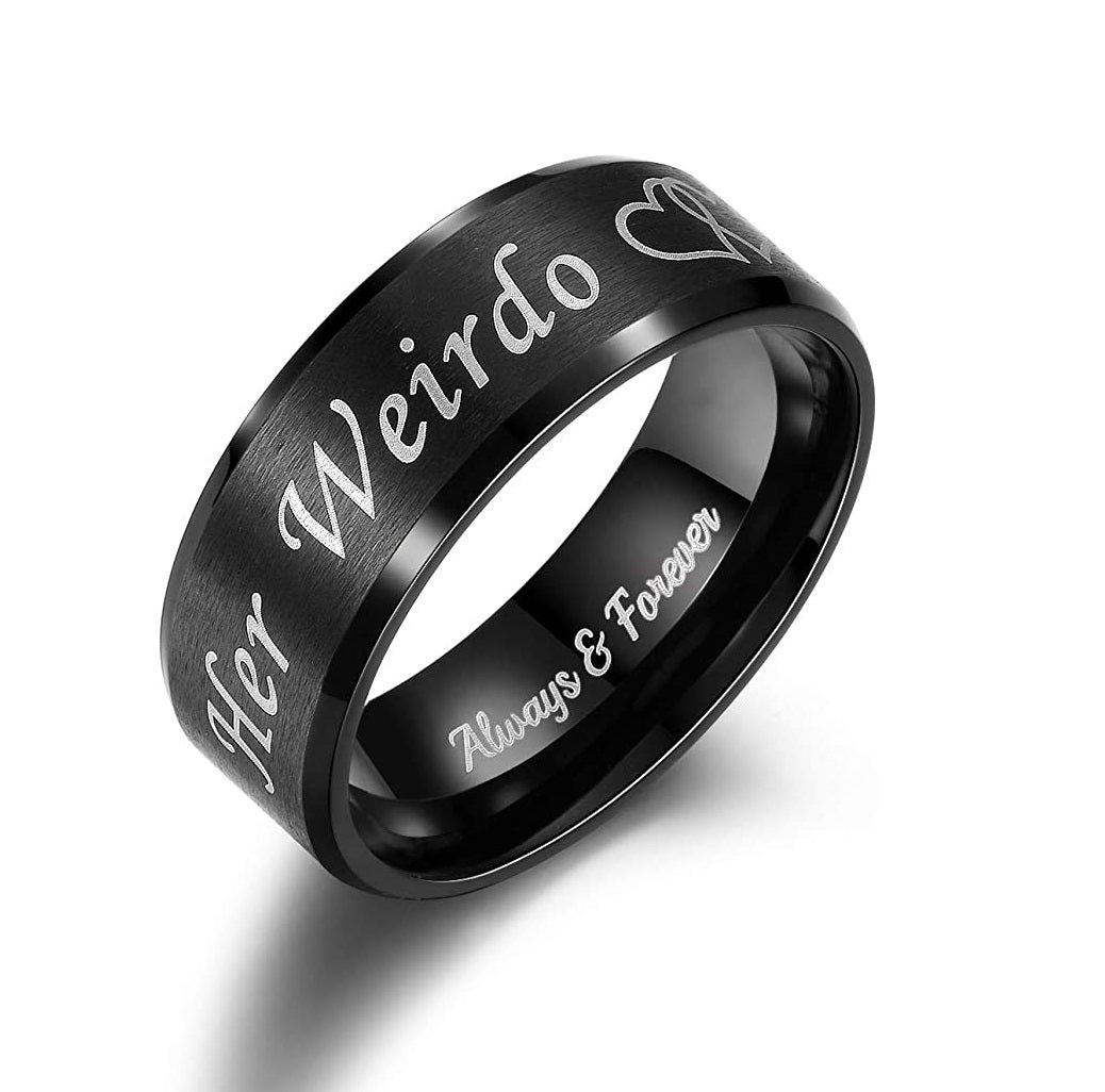 Personalized Couples Ring