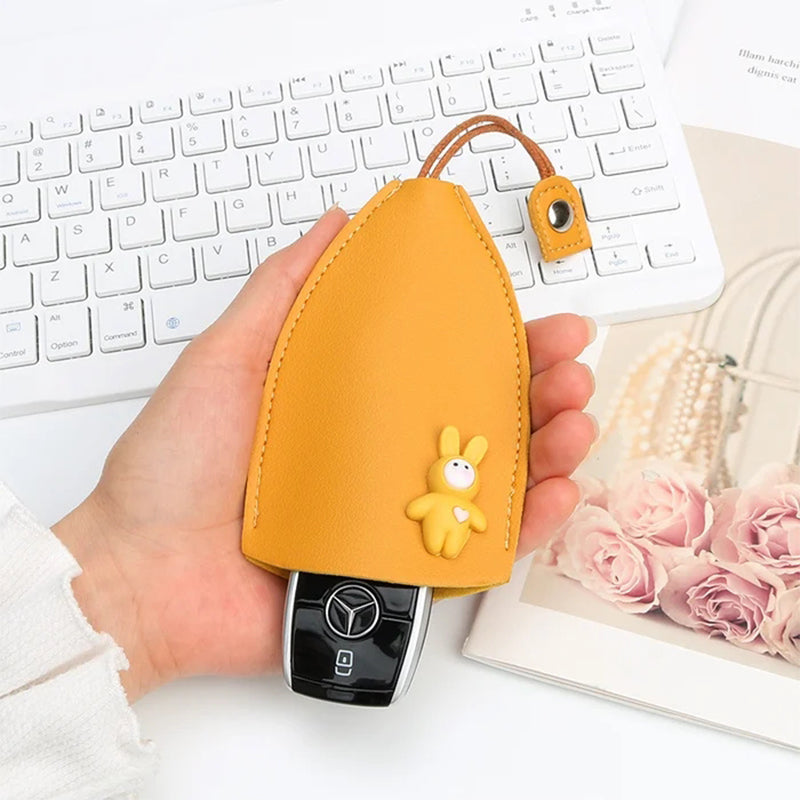 Cute PU Leather Car Key Case Cover